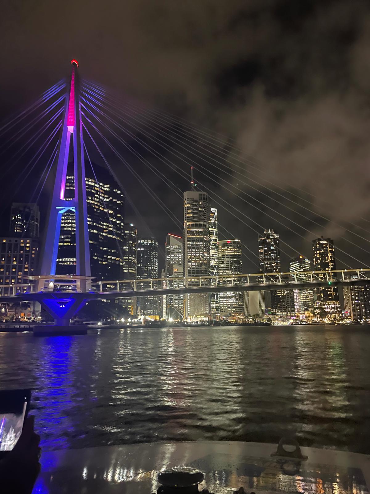 Brisbane illuminée de nuit